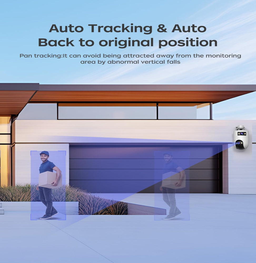 Home security camera system with motion detection and night vision