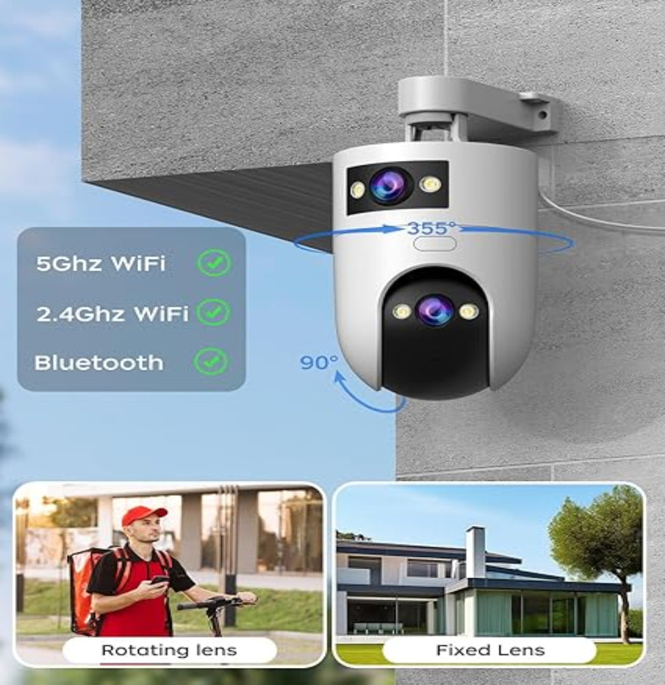 Weatherproof 1080P smart camera for driveway and front door security